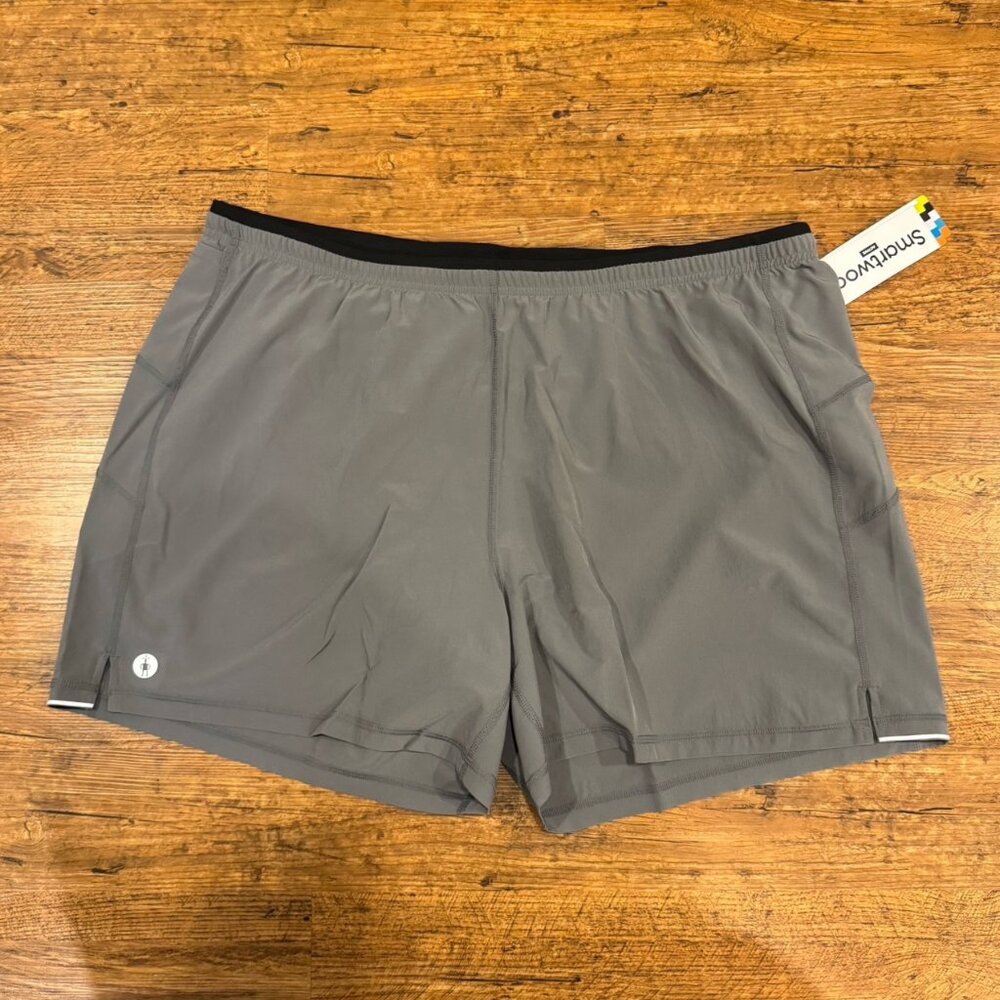 SmartWool Gray Outdoor Performance Running‎ Gym Active Lined 5" Shorts Men's 2XL